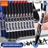 True Color Double-Ended Oil-Based Waterproof and Fade-Resistant Marker Pen with Large Tip for Construction Sites