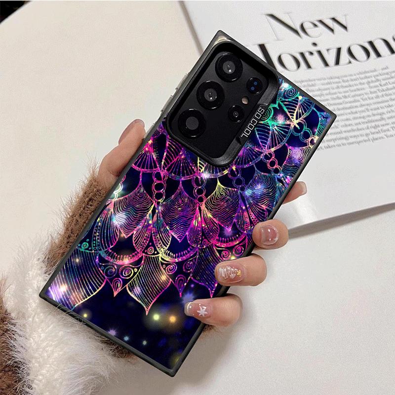 Mandala Sunflower Dreamy Style Shockproof Phone Case for Samsung Galaxy S26 Edge S25 Ultra S24 FE S23 Plus S21 Cover Anti Fall F