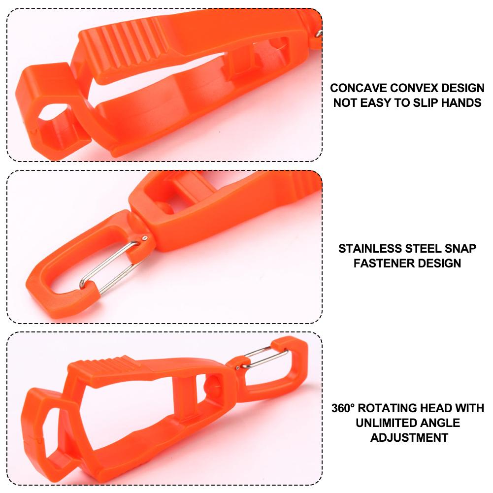 Multi-purpose Tactical Gloves Clip Hanger Anti-drop Hook Work Gloves Holder Water Bottle Keys Safety Clamp Camping Tools 4