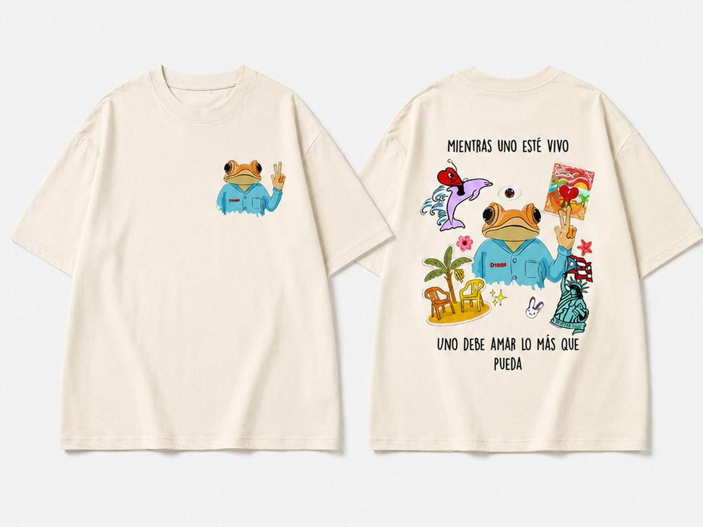 Rapper Bad Bunny Tshirt DTMF 2026 World Tour Fan Gift Summer Unisexs Unisexs Pure Tshirt Y2k Clothing Retro Fashion Streetwear