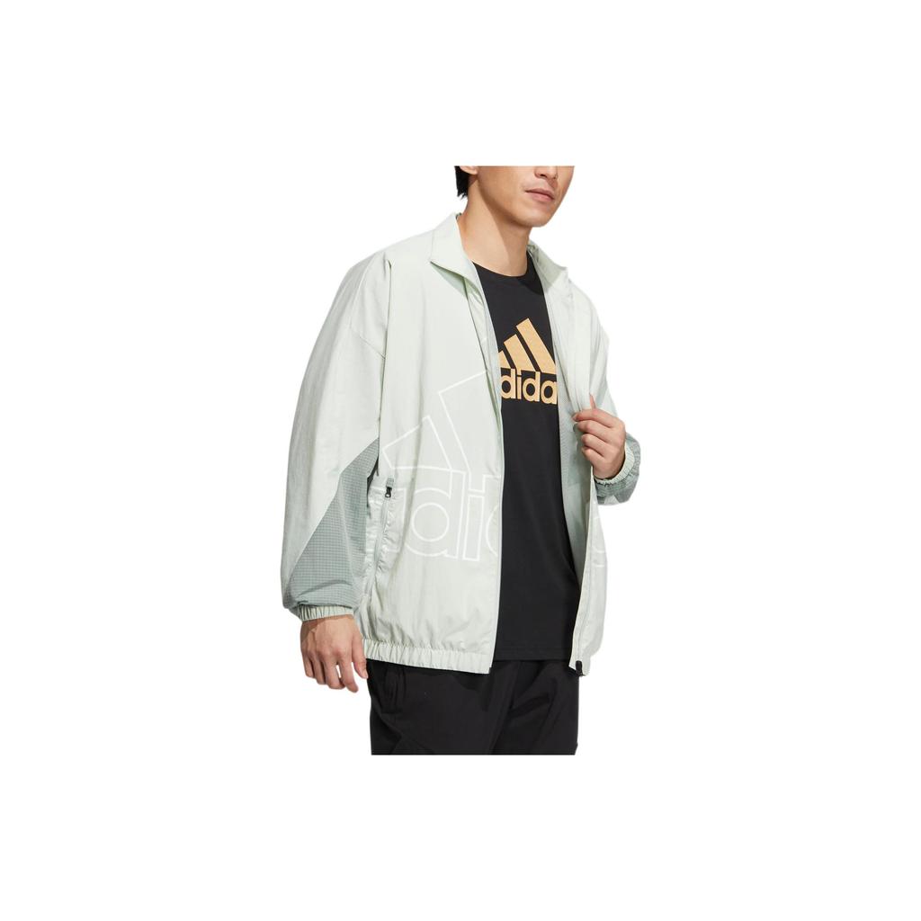 Adidas MH BP3 Printed Zip-Up Track Jacket Unisex Outerwear Aqua HP1436