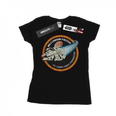 Womens/Ladies Millennium Falcon Badge Cotton T-Shirt