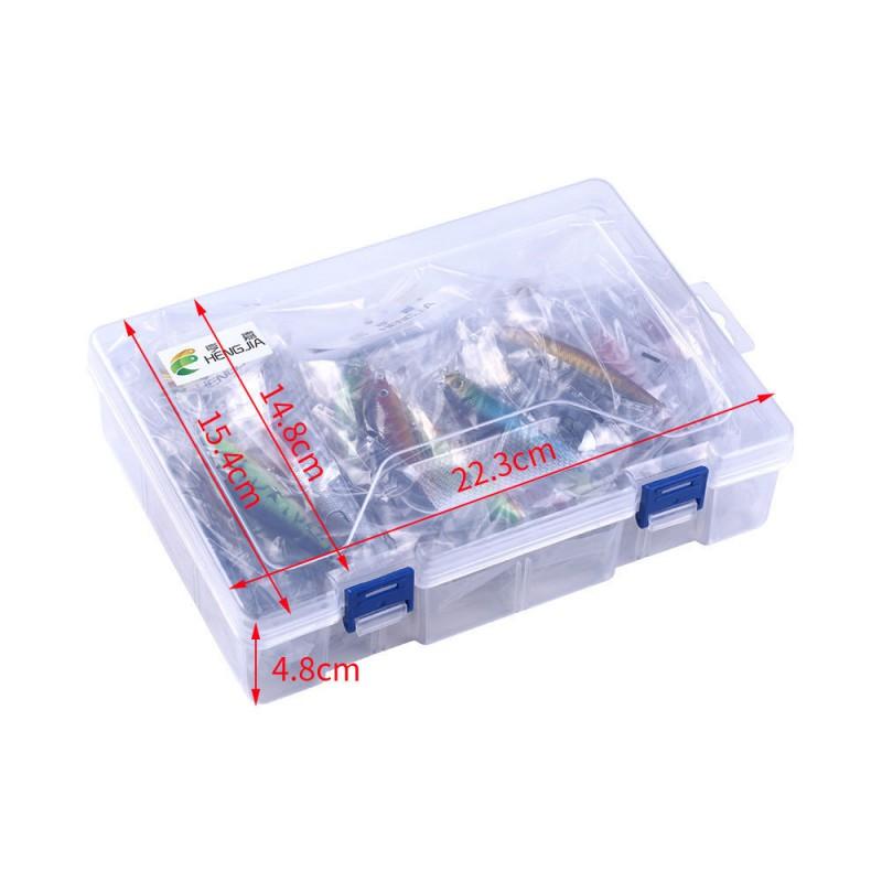 HENGJIA Minnow Fishing Lure Set 30pcs Assorted Sizes Soft Bait Bass Pike Walleye Freshwater Saltwater