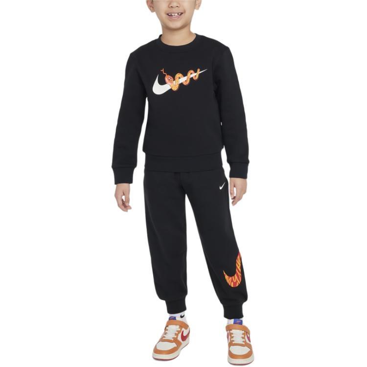 Nike Knitted Sweatpants IconSwoosh Black Children Aged 3 7 Years Old Kids' IH0988-010