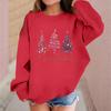Children's Fashionable Casual Long-sleeved Loose Christmas Print Pullover Sweatshirt