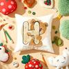 Cute Cartoon Bear Animal Letter Cushion Cover Plush Fabric Soft DoubleSided Printed Sofa Warm Winter Home Gift Pillow Cover