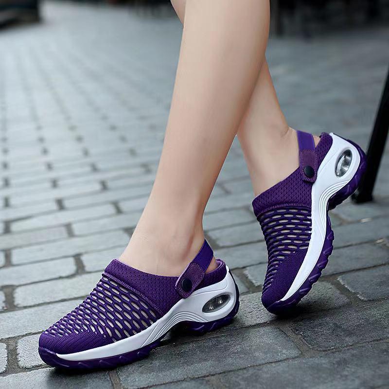 2023 Plus Size Women's Breathable Mesh Sandals & Half Slippers