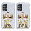 Diamond Crown Letter 26 Case For Samsung A15 A13 A35 A55 A51 A71 A41 A31 A21S A05 A17 A23 A25 A33 A53 A73 5G A07 4G Cover