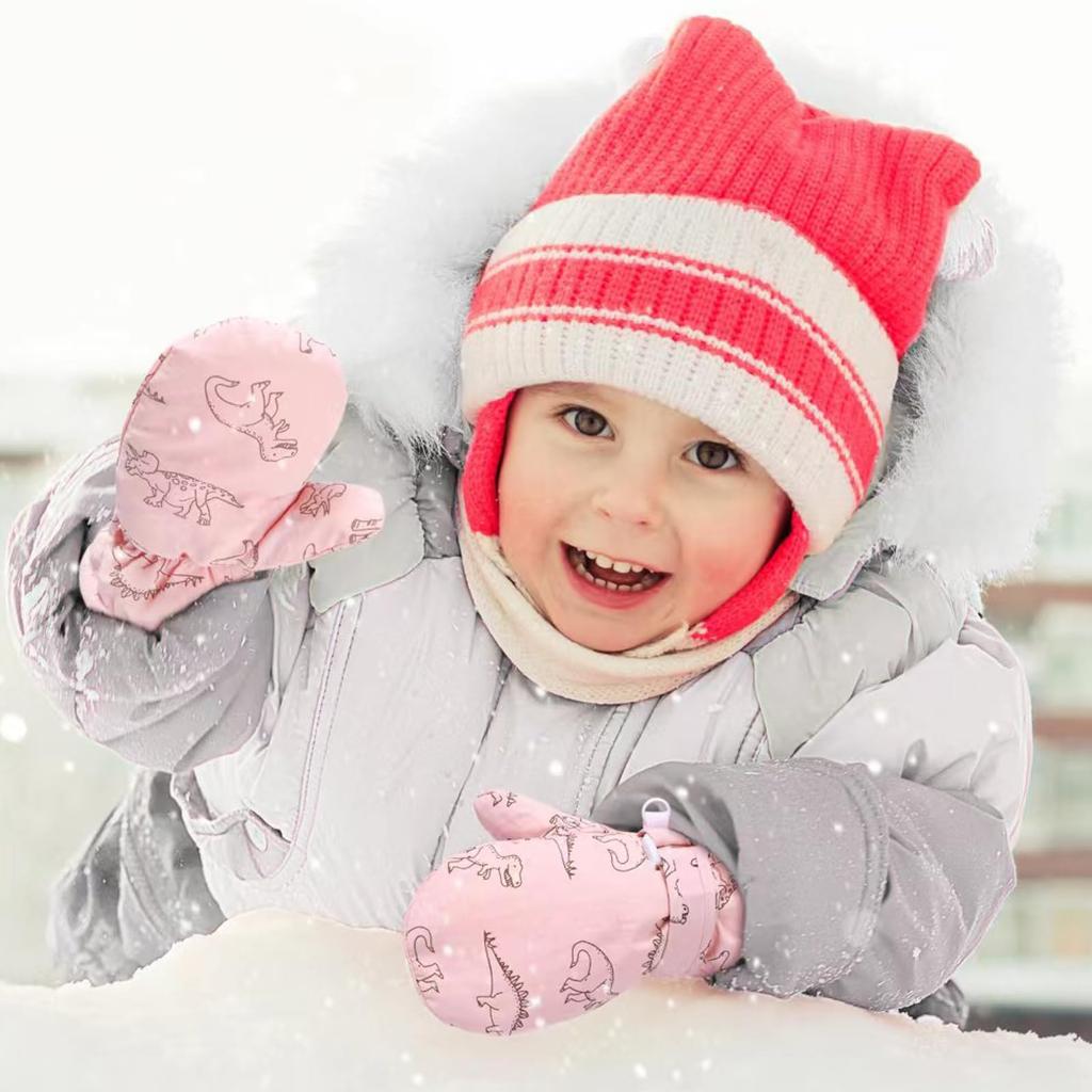 TRIWONDER Baby Cold Weather Outdoor Winter Gloves for and Girls Ages Mittens, Toddlers, Boys, (Navy Blue, 4-6)