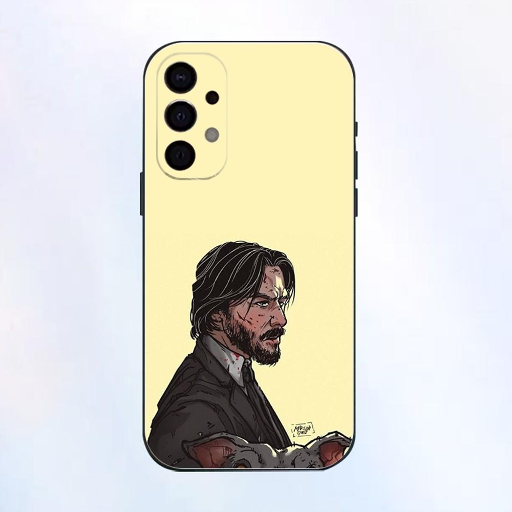 John Wick Phone Case For Samsung S25,S24,S21,S22,S23,S30,Ultra,S20,Plus,Fe,Lite,Note,10,9,5G Black Cover