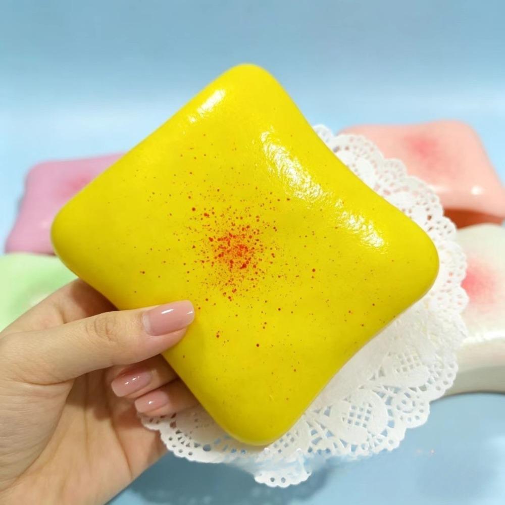 1Pc Butter Toast Bread Squishy Toy Stress Relief Soft Slow-Rise Anti-Anxiety Sensory Fidget  Adults Adhd Simulation Relax Play