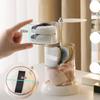 Caja de almacenamiento de cosméticos multicapa transparente con rotación de 360 ​​grados