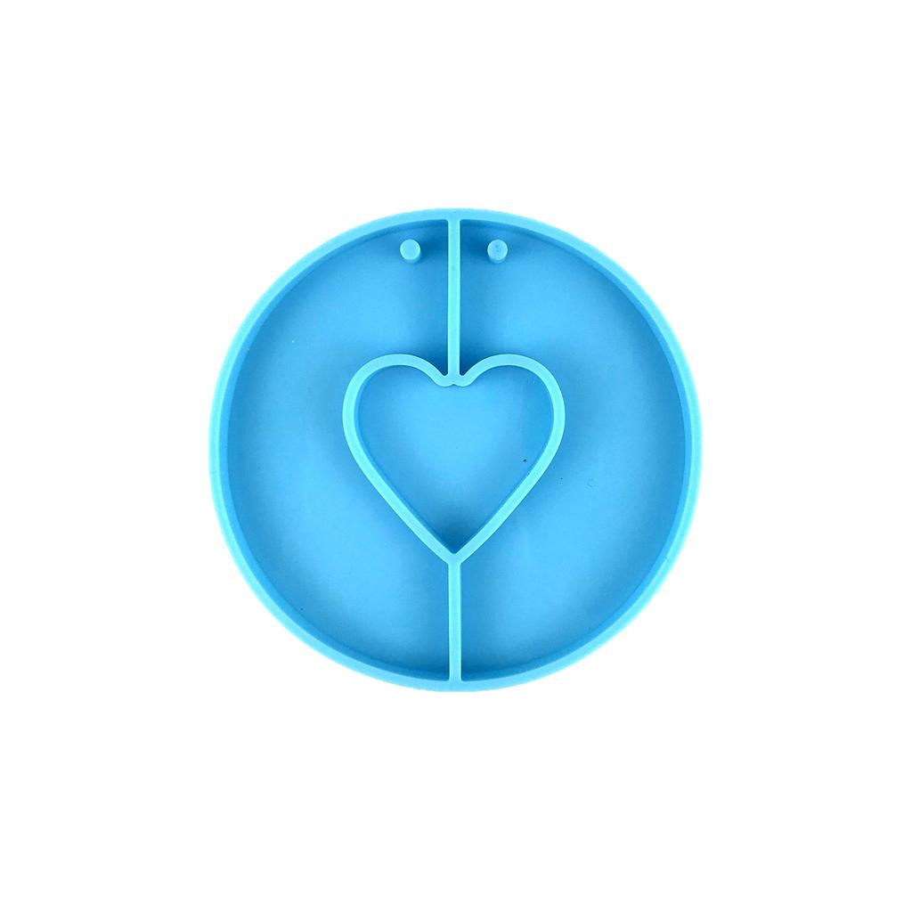 Create Unique Heart-shaped Crystal Keychain Pendant Resin Mold Epoxy Resin Mould Casting Jewelry Making Mold Decoration