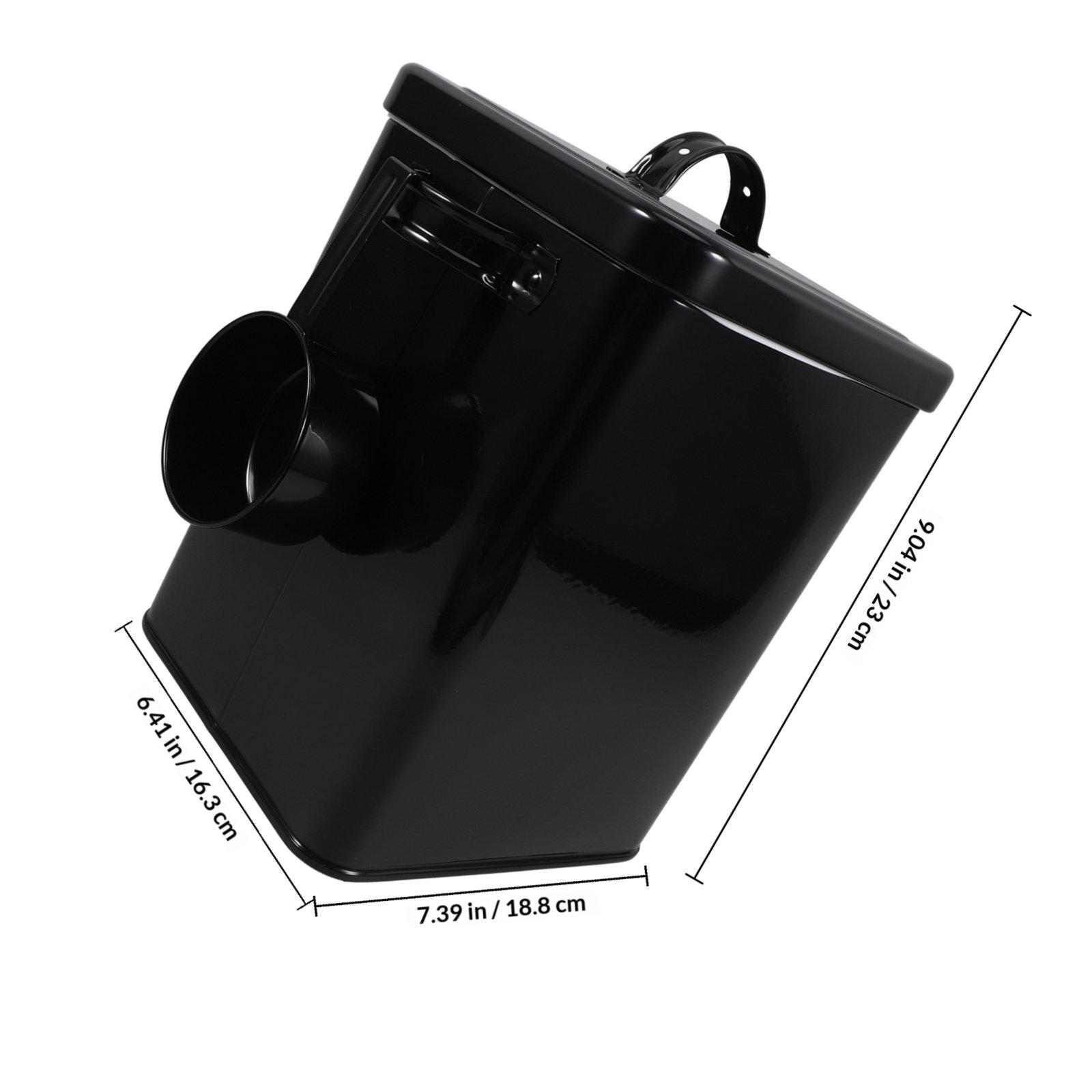 Storage Container Rice Flour Food Laundry Multifunction Airtight Metal Canister Kitchen Storage Bucket Spoon