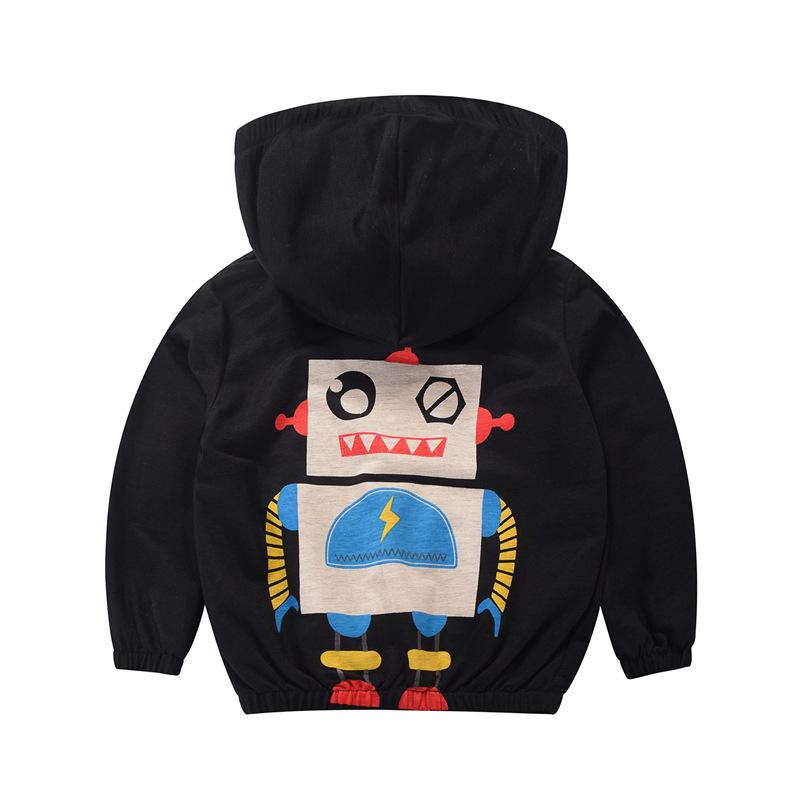 Betop Kids' Korean Style Cartoon Hooded Sun Protection Jacket