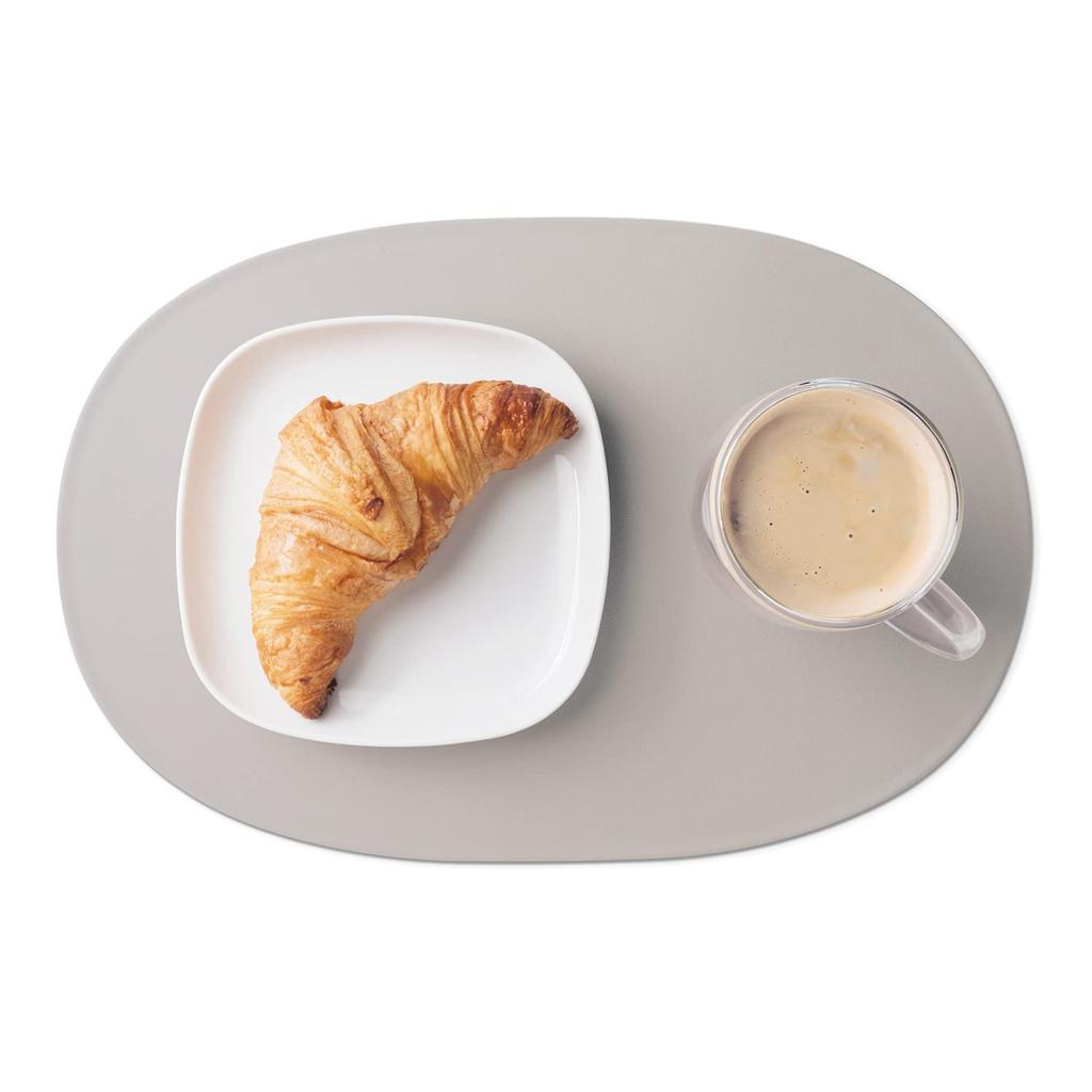 Teranuvo Kiesel Tischsets für Esszimmer Sicheres Silikonmaterial Schlammtische, Wasserdicht, Rutschfest, Langlebig, Ungiftig, (1 Stück, Grau)