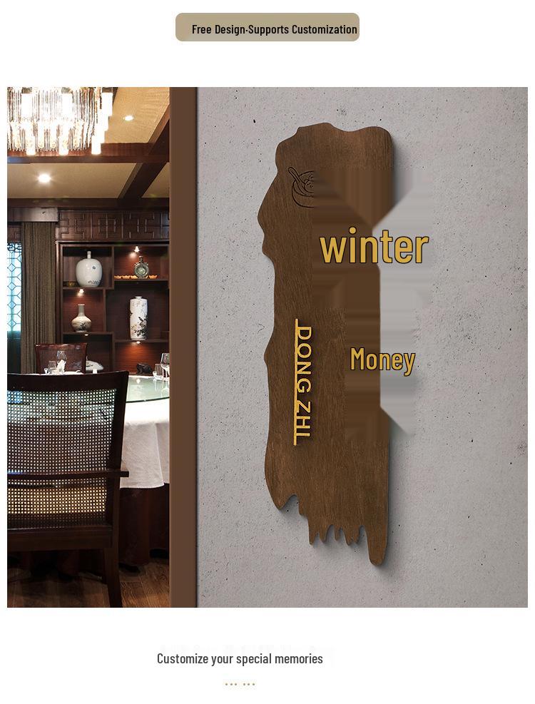 Individuelle chinesische Hängeschild aus Massivholz für Hotels, B&Bs, Teehäuser und Restaurants