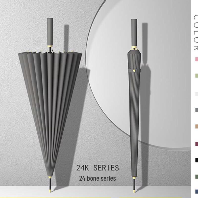 Zechen 24-Rib Automatic Long Handle Straight Umbrella