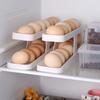 Double Layer Rolling Egg Dispenser Home Refrigerator Large Capacity Egg Storage Box Automatic Scrolling Egg Holder Kitchen Tools