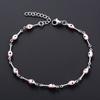 4mm Stainless Steel Bone Turkish Evil Eye Link Hand Chain Bracelet for Women Girl Wristband Anklets Metal Jewelry Summer Gift