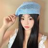 Breathable Raffia Grass Woven Beret Hat For Women Spring Essential Hollowout Sun Hat For Various Occasion Photoshoots Headpiece