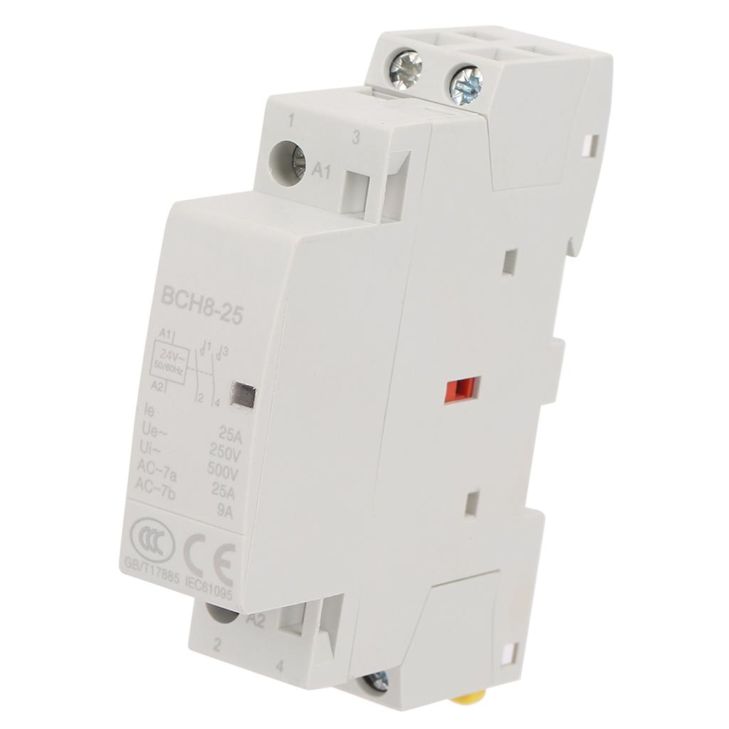 2P 25A 24V 2NO 50/60HZ Din Rail Household AC Contactor High Quality