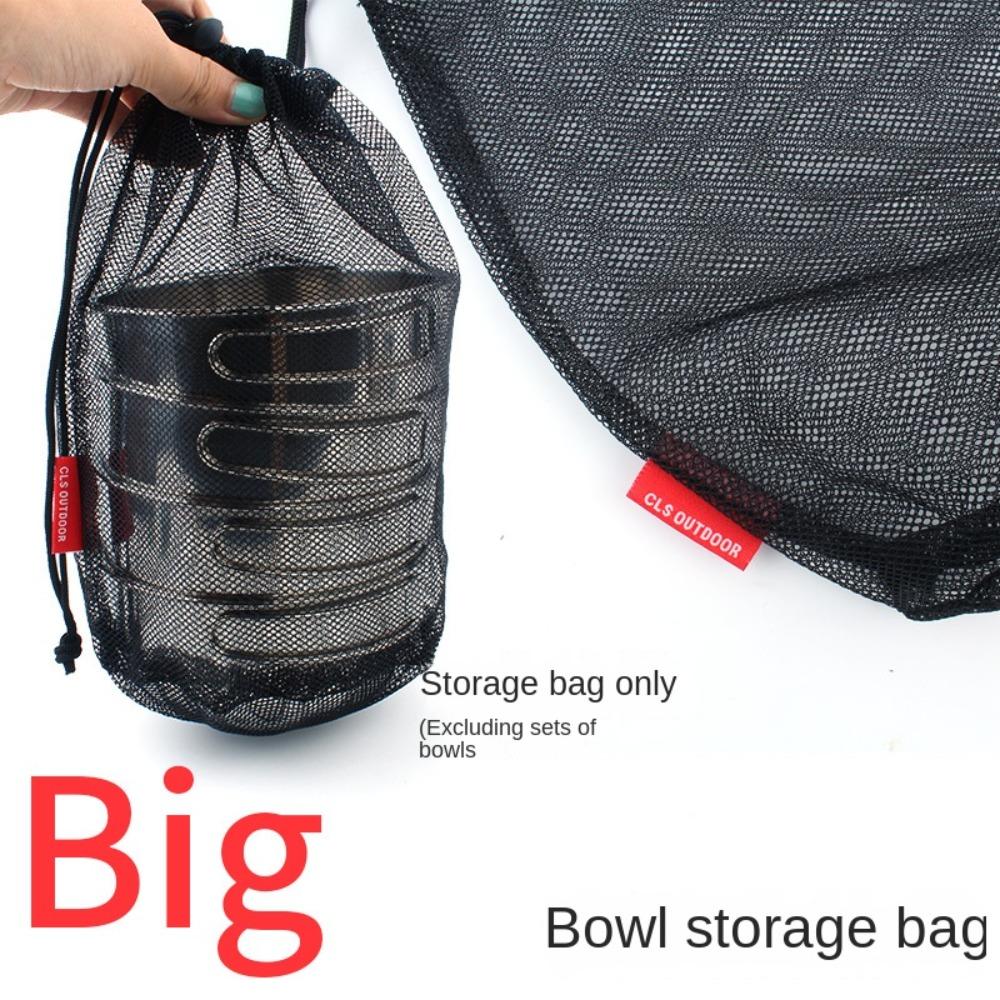 Nylon Nylon Netz Kordelzugbeutel Netz Besteckaufbewahrung Netzbeutel Netz Aufbewahrungsbeutel Ditty Bag Camping