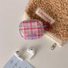 Korean ins contrasting color plaid for AirPods 1 /1 earphone protective case 1pro second and third generation girl minimalist