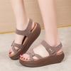 2024 Women Summer Platform Sandals Women Slipper Ladies Wedges Shoes Open Toe Thick Bottom Ladies Casual Flats Beach Shoes