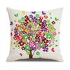 New Household Products Oil Painting Love Tree Linen Pillowcase Gift Sofa Bedroom Cushion Waist Pillowcase