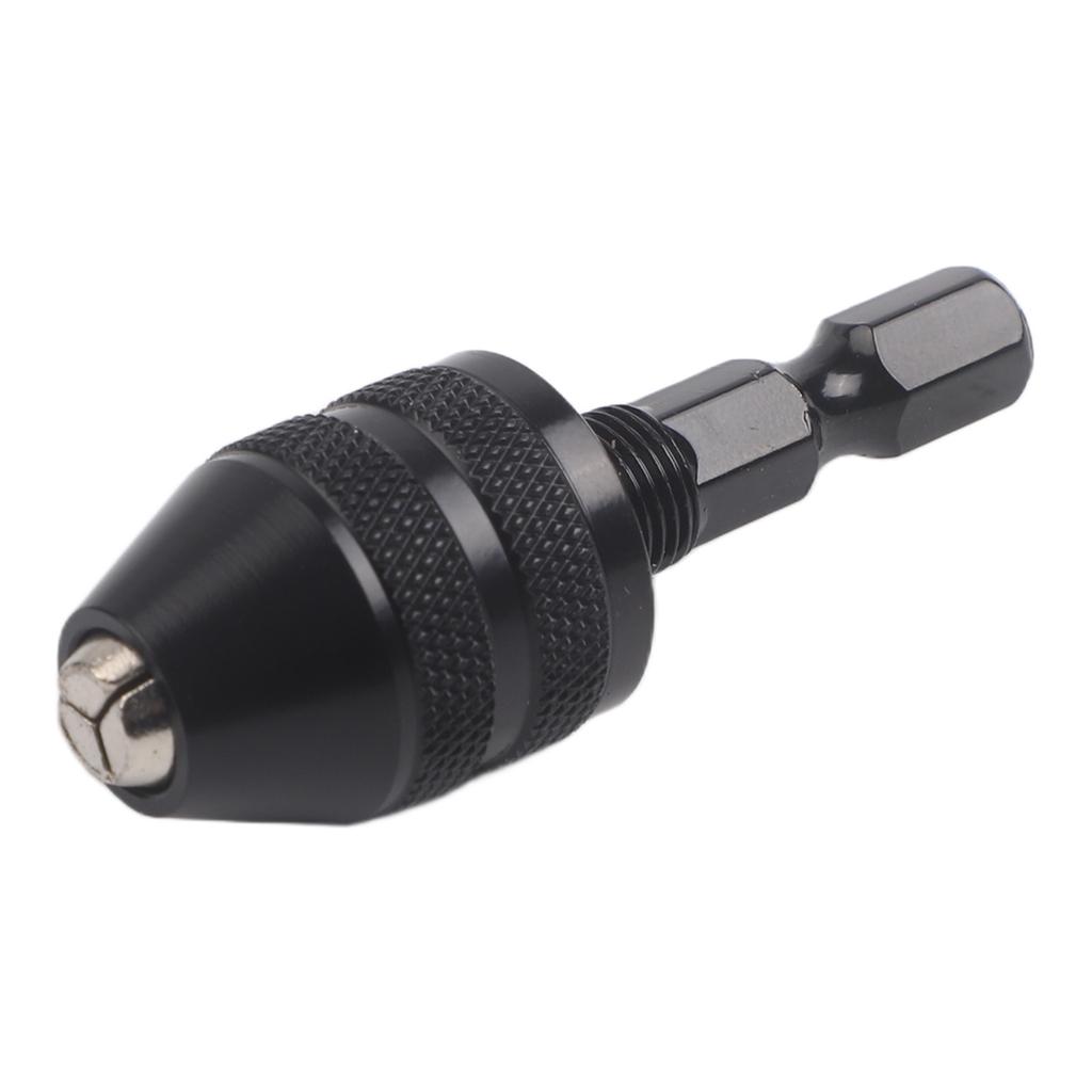 1/4" Keyless Drill Chuck Conversion 0.3-3.6mm Quick Change Hexagonal Handle Three Jaw Twist Drill Chuck For Electric Drill