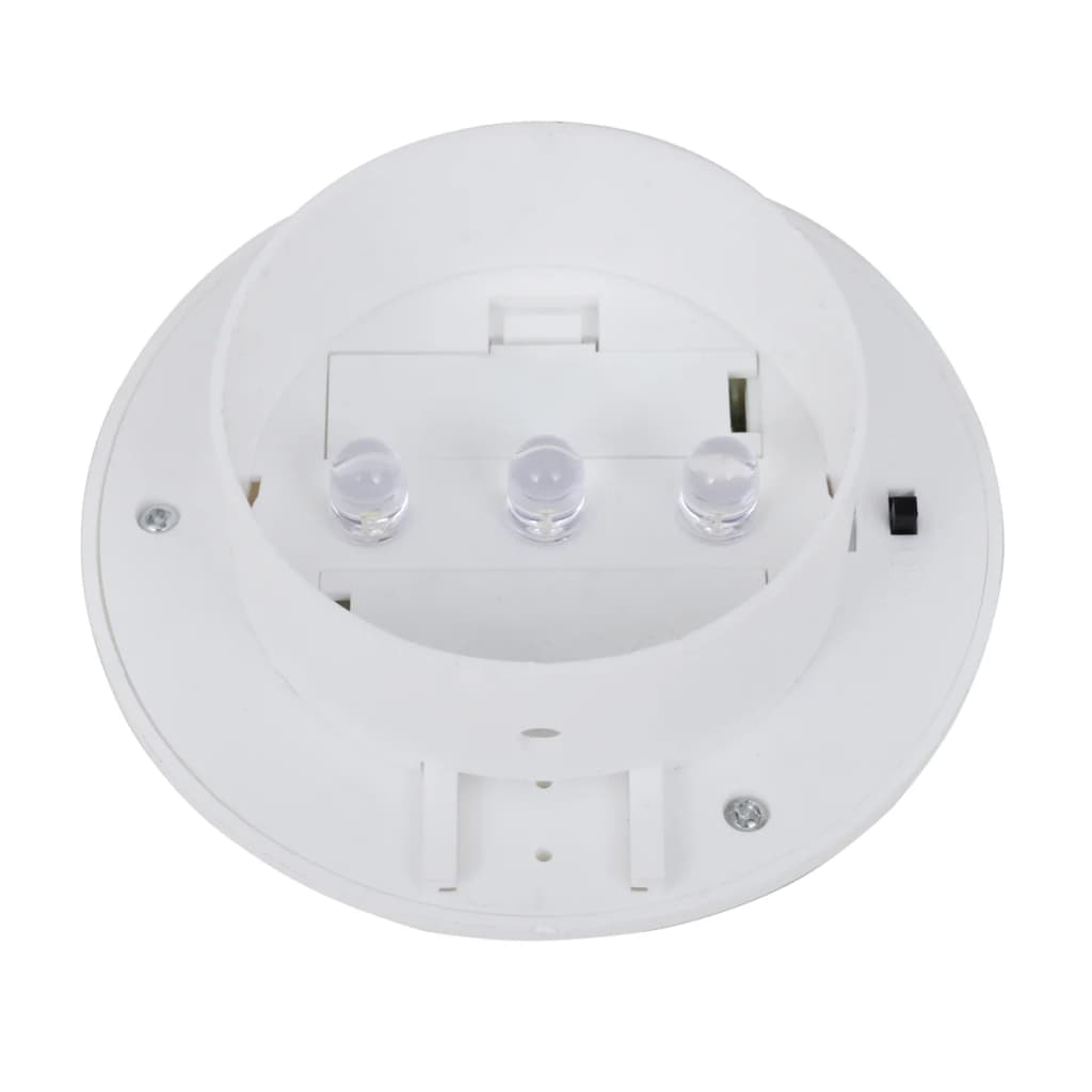 Vidaxl Solarne Lampy Ogrodzeniowe Led, 12 Szt., Białe