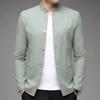 Men's Casual Stand-up Collar Coat, Fitted Mao-style Jacket