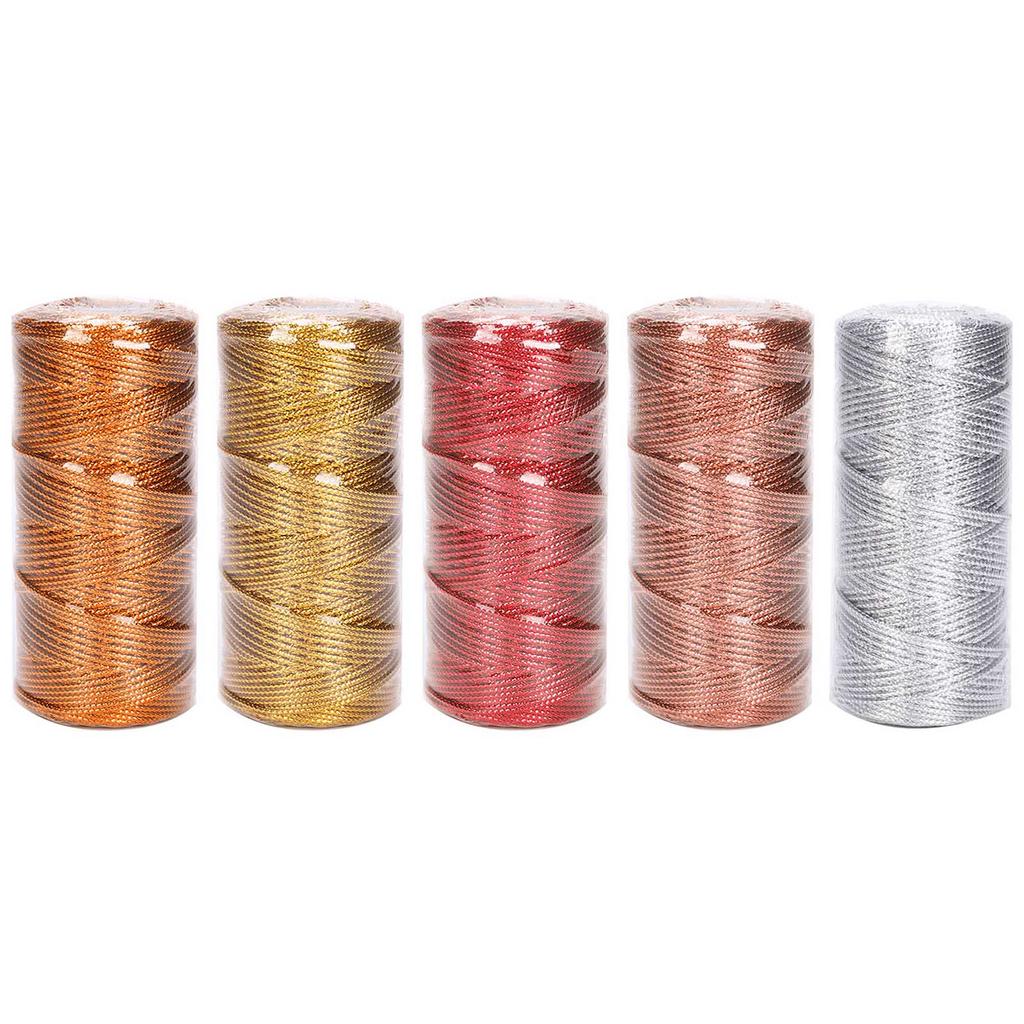 Christmas Metallic Bakers Twine 109 Yards Christmas Decorative Wrapping Twine String for Gift Wrapping Gift Decoration