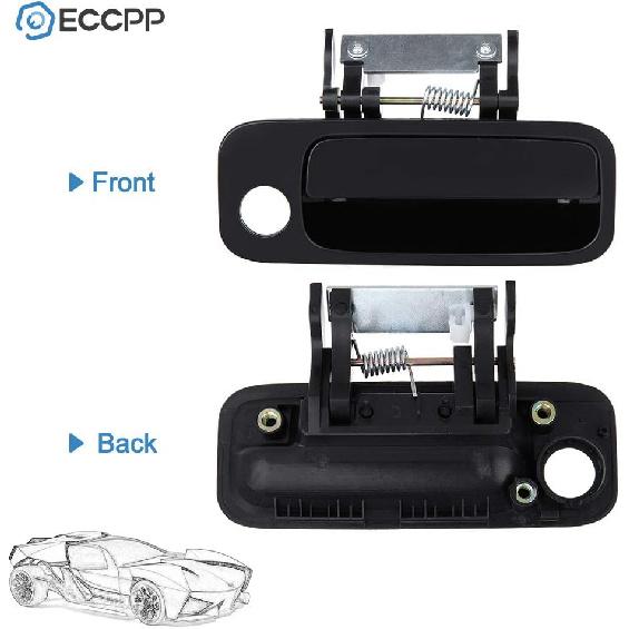 ECCPP Exterior Door Handle Front Right Side for Toyota Avalon 2000 2001 2002 2003 2004 Black 1Pc 69210AC030C0
