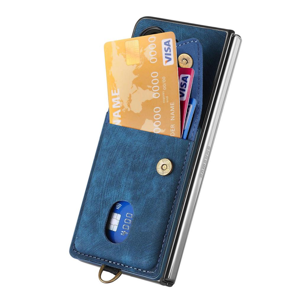 Samsung Z Fold7/Z Fold6 Magnetic Leather Texture Folding Case