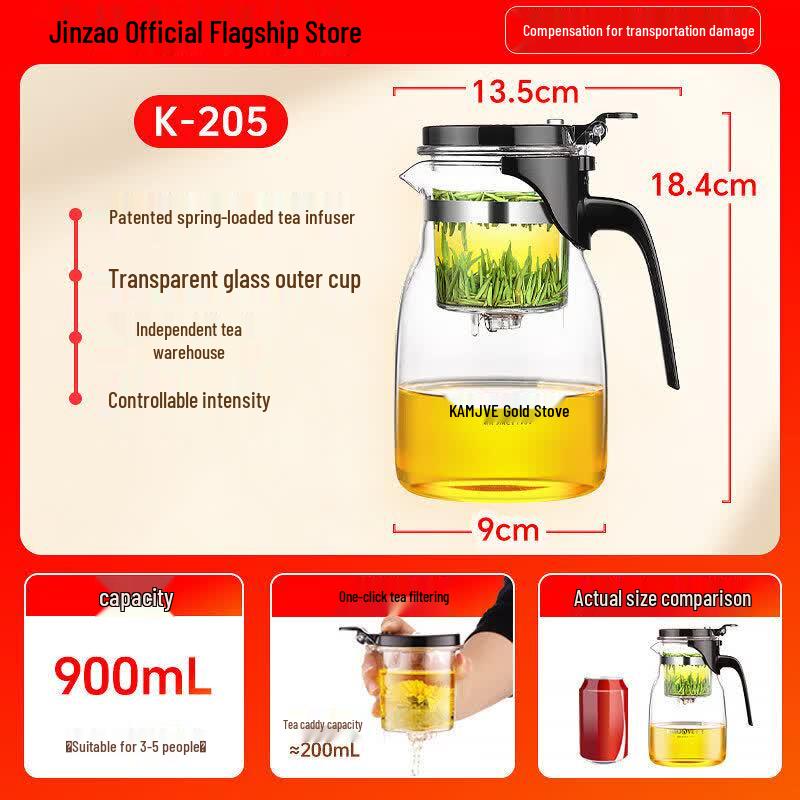 Glass Tea Infuser Teapot