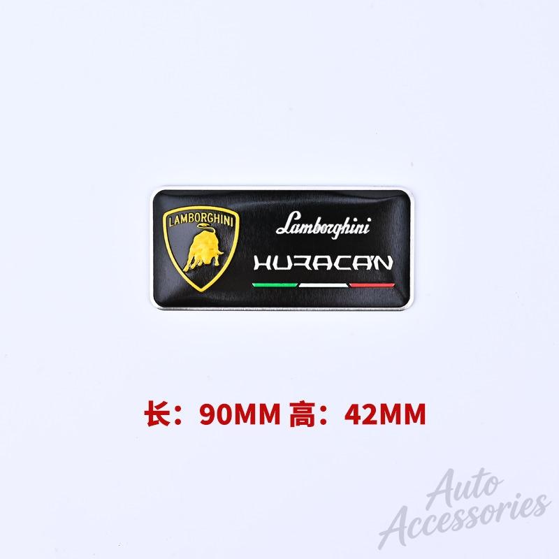 3D Aluminum Auto Badge Sticker Body Trunk Window Decoration Decal For Lamborghini Urus Huracan Aventador Modification Accessory