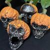 Evil Pumpkin Skull Halloween Pumpkin Decorations Outdoor Garden Resin Crafts