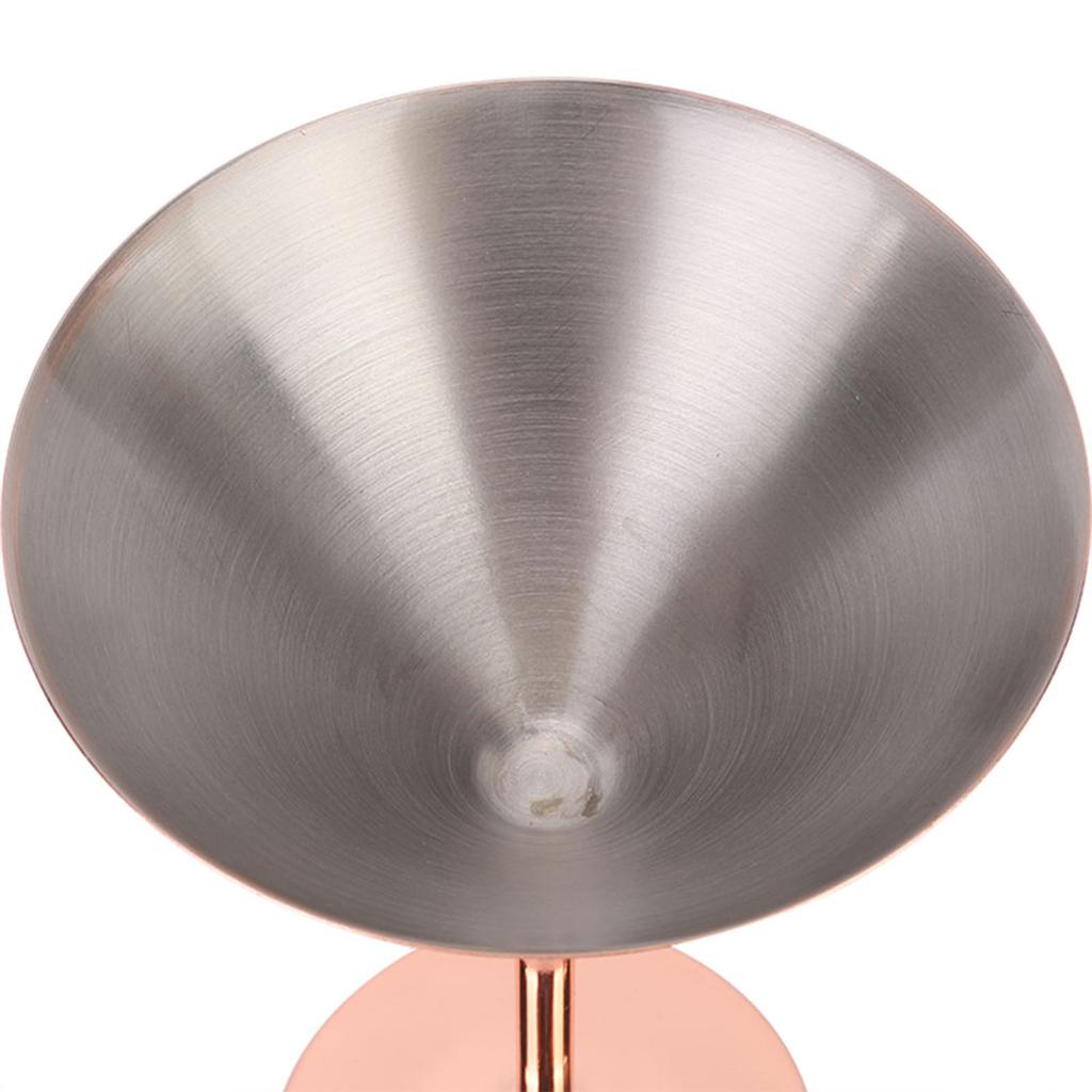 220ml Roségold Edelstahl Cocktailglas Champagner Anstoßbecher Rotweinglas für Hausbar