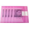 6 Pack Plastic Envelopes Poly Envelopes Folder, A4 Size File Folders for Document File Envelopes with Label Pocket(7 Colors)