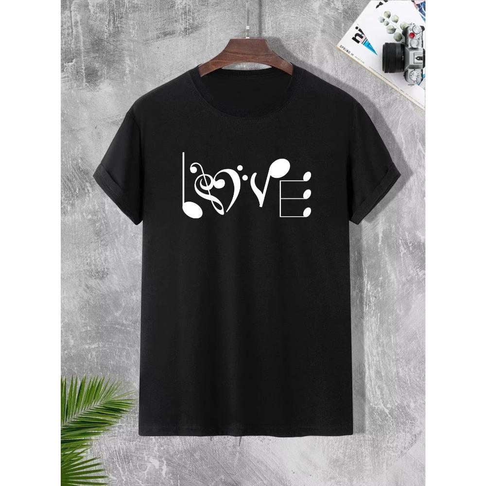 

Музыкальная мужская повседневная модная футболка с графическим принтом, удобная футболка с коротким рукавом и круглым вырезом, летняя оверсайз свободная футболка лучшая XXXXXL чёрный