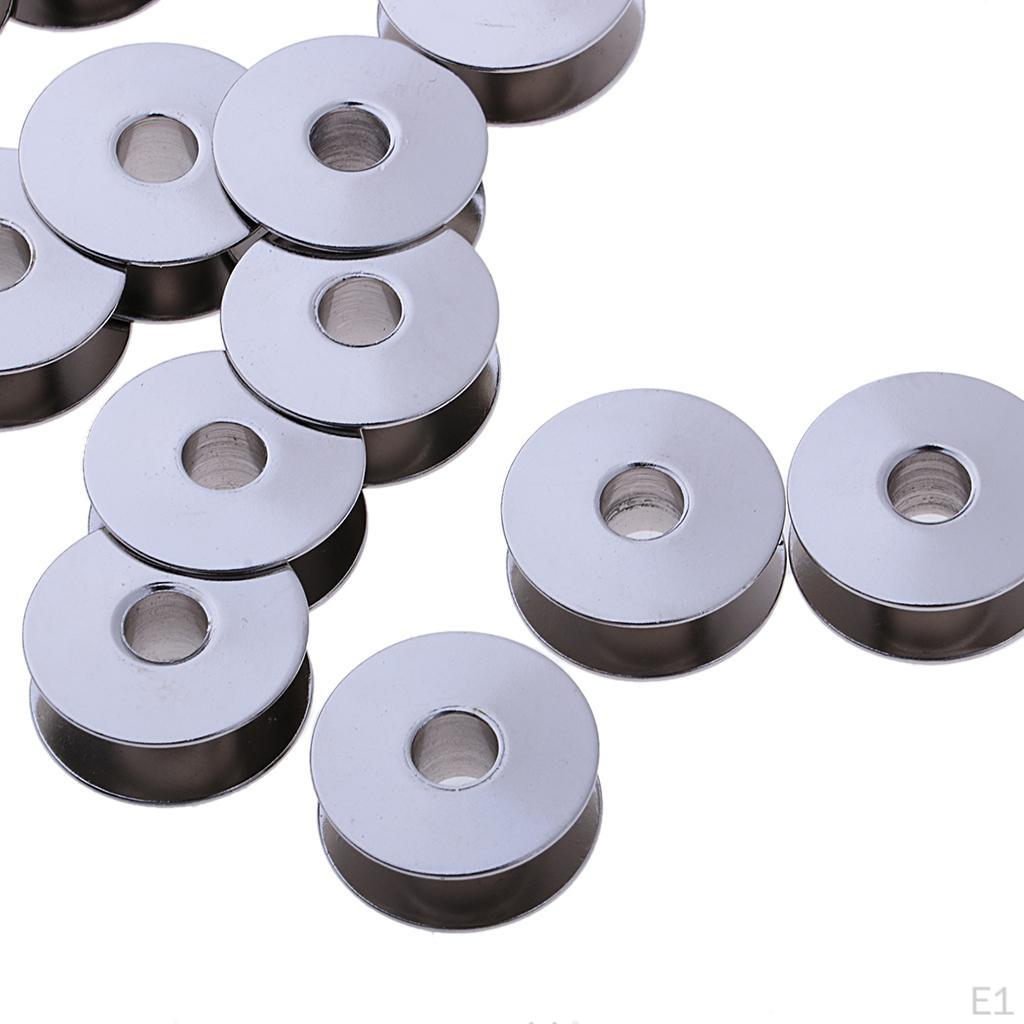 Packung mit 20 Spulen aus Metall für Industrienähmaschinen von Singer