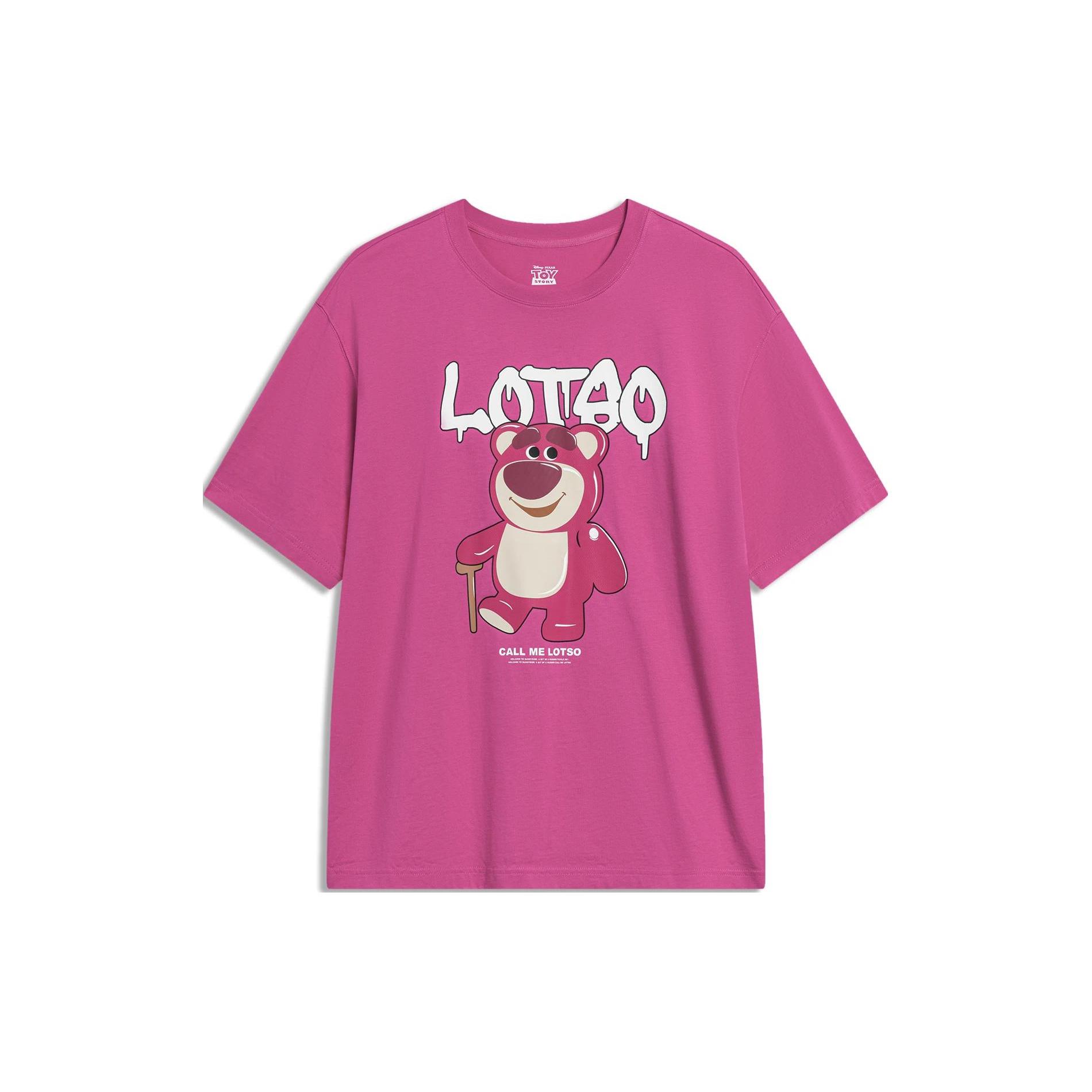 Li Ning x Disney T Shirt Unisex Rose Purple AHST755-5 XL