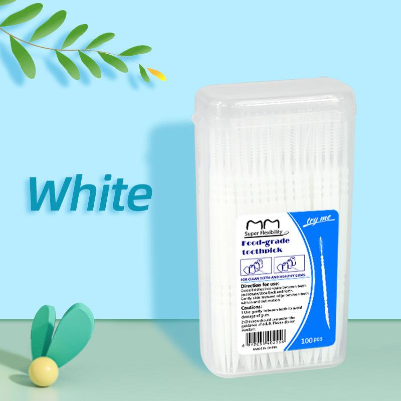 Fishbone-shaped 100-piece Boxed Double-ended Toothpicks