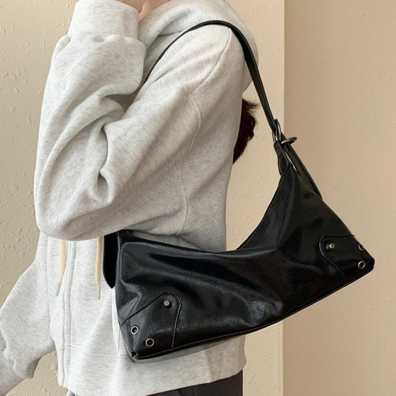 Pu Leather Retro Women s Underarm Bag Cool Y2k Girls Vintage Small Shoulder Bags Simple Female Crossbody Bag Handbags Purse