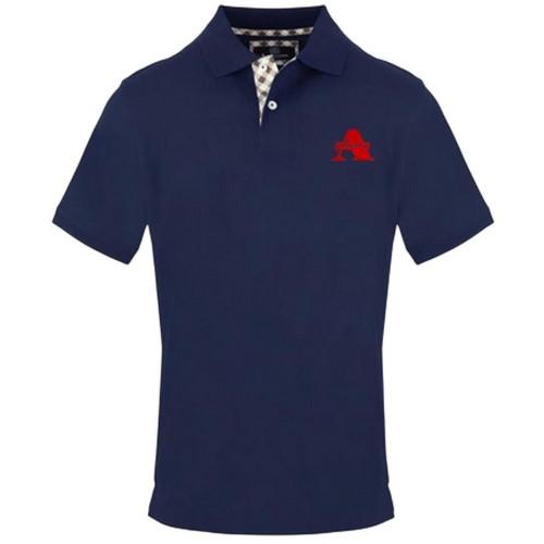 Aquascutum Mens Woven Embroidered Polo Shirt
