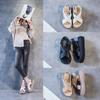 Fashion GKTINOO Fashion Handmade Women Sandals 2025 Summer Shoes Genuine Leather Wedges Sandals Female Hook & Loop Platform Sandals