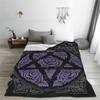 Popular Him His Infernal Majesty Gothic Metal Blanket Autumn On Couch Coral Fleece Sofa Dedicated Home Decotation
