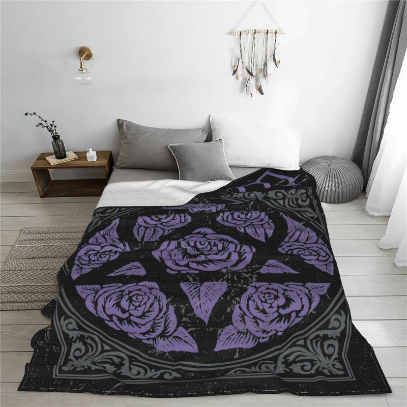 Popular Him His Infernal Majesty Gothic Metal Blanket Autumn On Couch Coral Fleece Sofa Dedicated Home Decotation